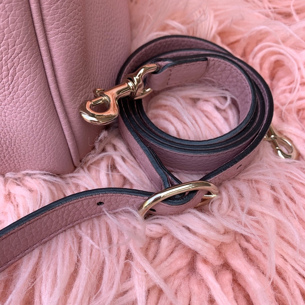 Gucci bamboo top handle Boston Satchel mauve - Picture 4 of 8